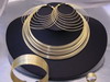  Gold Set Jewelry, Bangle, Pendant, Earrings (Золотой набор ювелирных изделий, Браслеты, подвески, серьги)