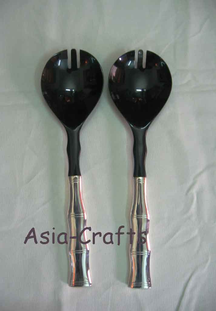  Vietnam Buffalo Horn Spoon With Silver Handle ( Vietnam Buffalo Horn Spoon With Silver Handle)