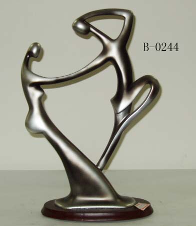  Silver Bronze Color, Resinic Sculpture, Abstract Style (Silber Bronze Farbe, Harz-Skulptur, Abstract Style)