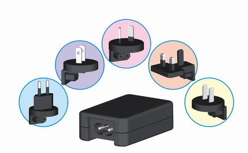  3-60w AC / DC Adapter, AC Adaptor With Interchangeable Plugs (3-60W AC / DC адаптер, адаптер переменного тока со сменными пробки)