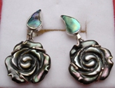  Vietnam Abalone Earrings With Silver Hook