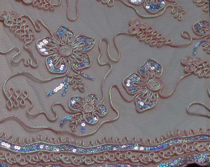  Mesh Fabric By Special Embroidery ( Mesh Fabric By Special Embroidery)