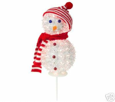  Lighted Indoor Outdoor Double Sphere Snowman (Éclairé Indoor Outdoor Double Sphère Snowman)