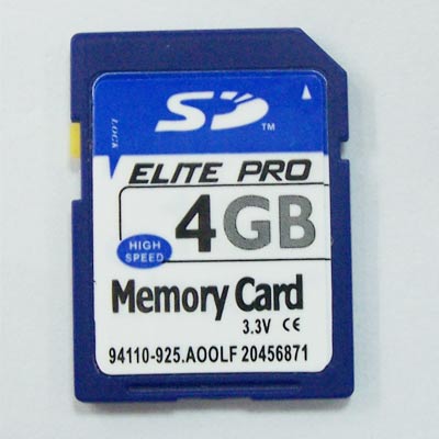  SD Card 4gb (Carte SD de 4 Go)