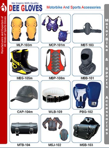  Motorbike & Sports Accessories And Body Armours (Moto & Accessoires de sports et d`armures Body)