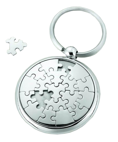 Disk Jigsaw Puzzle Keychains (Disk Jigsaw Puzzle Keychains)