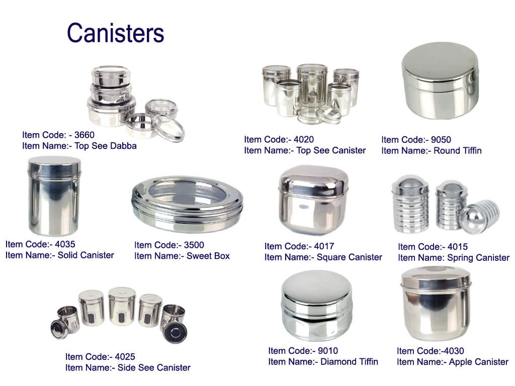  Stainless Steel Canisters ( Stainless Steel Canisters)