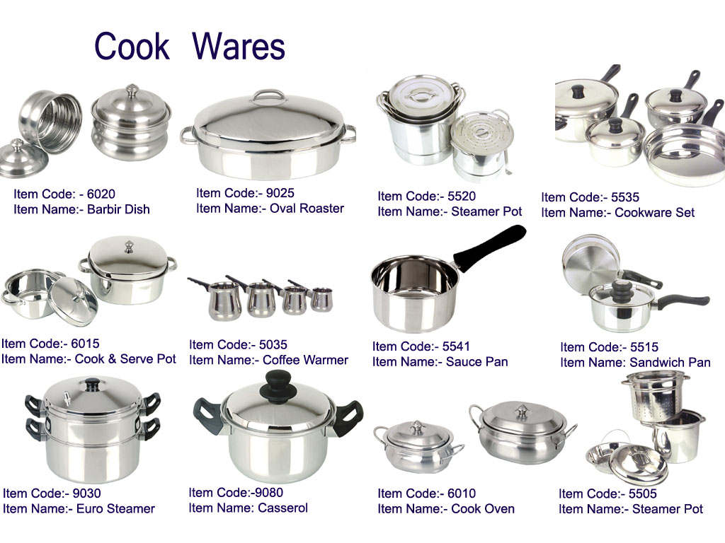  Cookware Sets (Наборы посуды)