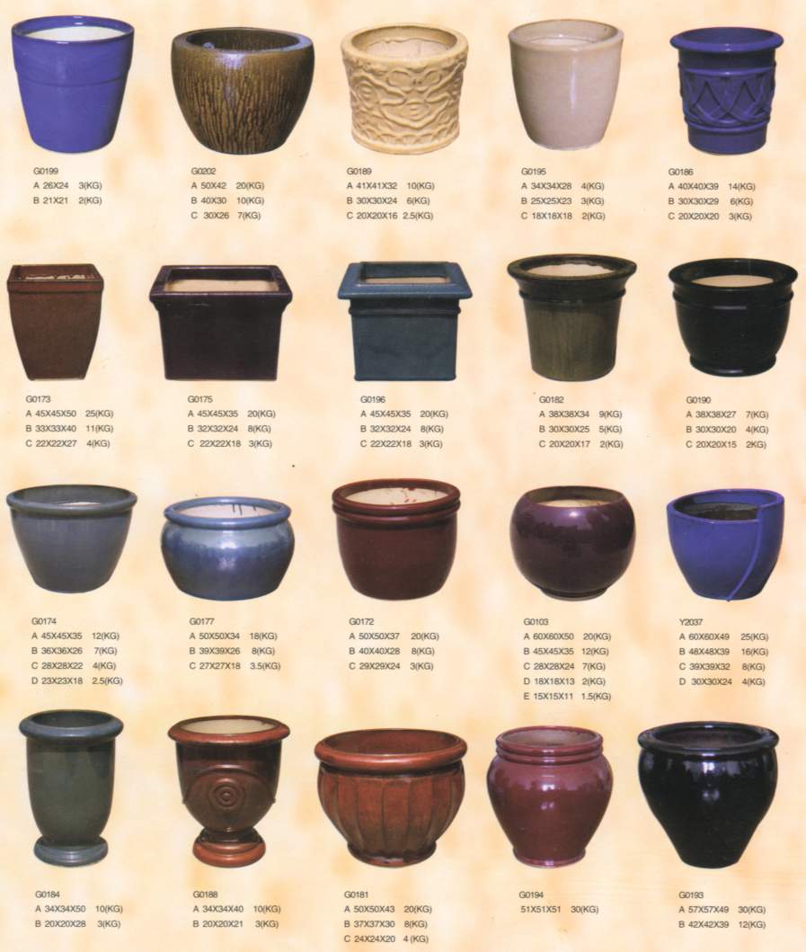 Ceramic Color Glazed Flower Pot (Glasierte Keramik Farbe Flower Pot)