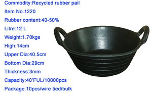  Recycled Rubber Pail (Caoutchouc recyclé Pail)