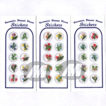  Pressed Flowers Sticker (Прессованные цветы наклейка)