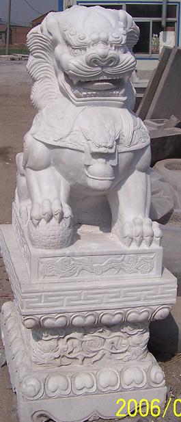  White Marble Stone Lions ( White Marble Stone Lions)