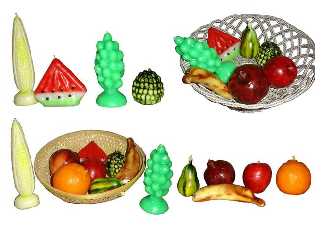  Fruit Basket Candles 4u (Корзина с фруктами свечи 4U)