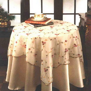  Jacquard, Christmas, Lace, Embroidered, Cotton Table Cloth