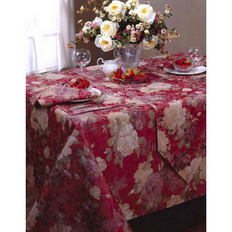  Embroidery, T/ C, Printed, Organza, Poly-Cotton Table Cloth