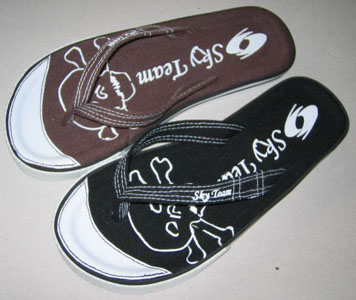  Ladies Printed Canvas Vulcanization Slippers (Mesdames Printed Canvas vulcanisation Chaussons)