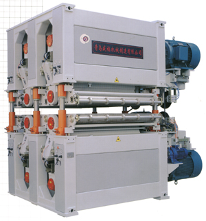  Four-Unit Heavy-Duty Double-Side Calibrating Sanding Machine ( Four-Unit Heavy-Duty Double-Side Calibrating Sanding Machine)