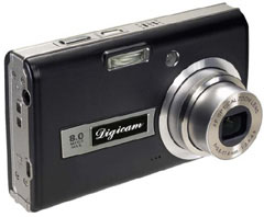  Digital Camera With 6. 0mp CCD Sensor And 3x Optical Zoom (Appareil photo numérique avec 6. 0mp capteur CCD et zoom optique 3x)