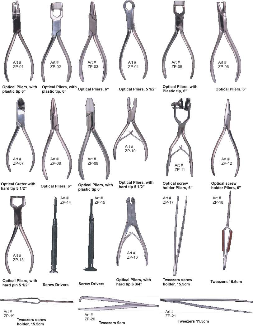  Optical / Fishing Pliers & Tweezers (Optical / Pinces & pêche Brucelles)