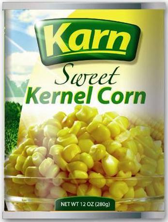  Canned Sweet Kernel Corn In Brine (Kernel maïs doux en conserve en saumure)