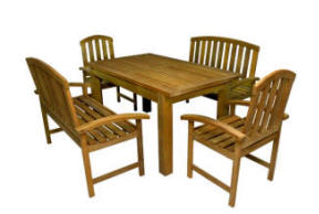  Rectangular Table And Arm Chair / Bench (Rechteckiger Tisch und Sessel / Bank)