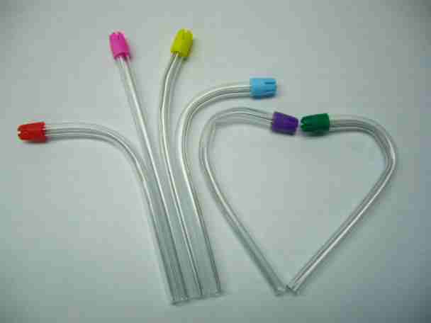  Five Colors Tip Disposable Saliva Ejectors ( Five Colors Tip Disposable Saliva Ejectors)