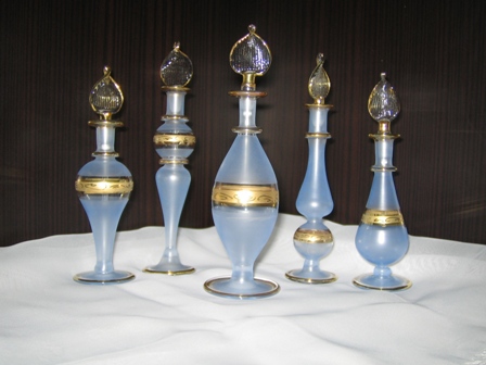  Royal Set Of 5 Egyptian Perfume Bottles 24 Ct Decor (Royal Set Of 5 Egyptian Perfume Bottles Decor CT 24)