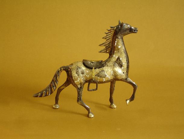  Brass Horse Figurine (Латунь Верховая Фигурка)