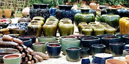 Asian Pottery Big Pots Large Vases (Азиатский Керамика крупный банк Большой вазы)