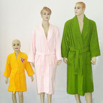  Toweling Bath Robes (Serviettes de bain Peignoirs)