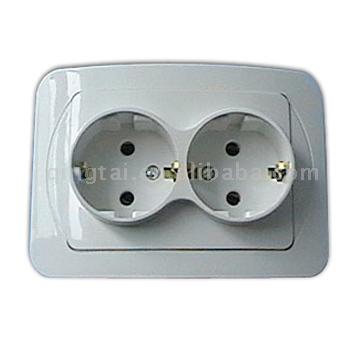  Shucko Double Socket Outlet (Shucko Double Socket Outlet)