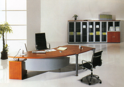 Executive Office Desk And Bookcase