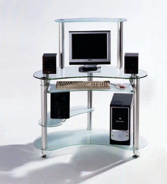 Glass Computer Desk (Glass Computer Desk)