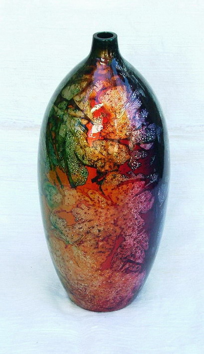 Mango Wood Vase S-049 (Mango Holz Vase S-049)
