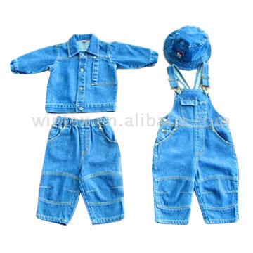  4pc Baby Denim Set / Children`s Wear (WT-I-001) (4pc Baby Джинсовый Set / детская одежда (WT-I-001))