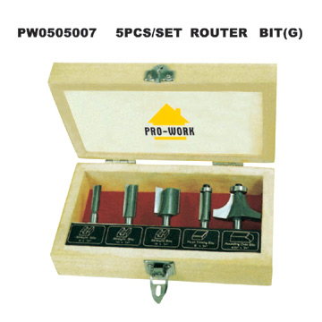  5pc Router Bit Set (G) (5pc фреза Set (G))