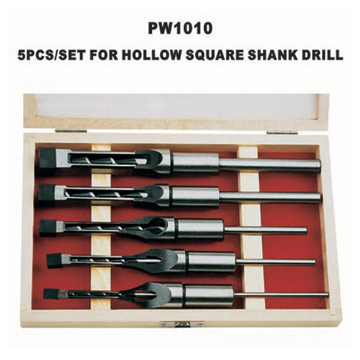  5pc Hollow Square Shank Drill Set (5pc Колодец голяшки дрель Установить)