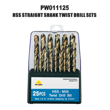  HSS Straight Shank Twist Drill Sets (УСЗ Прямой хвостовик сверла наборы)