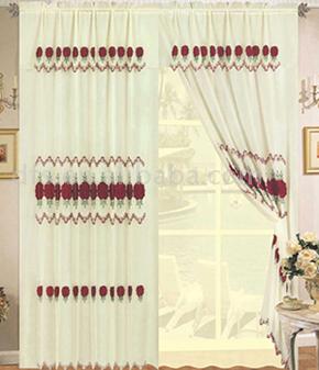  Polyester Embroidered Curtain ( Polyester Embroidered Curtain)