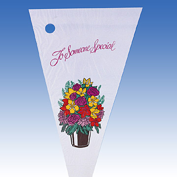  HDPE Printed Flower Sleeve (HDPE Printed Flower manches)