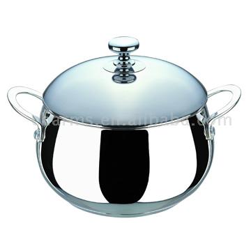  Double Handled Stainless Steel Sandwich Bottomed Soup Pot ( Double Handled Stainless Steel Sandwich Bottomed Soup Pot)