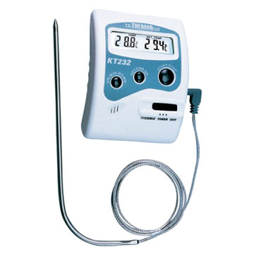  Digital Cooking Thermometer with Timer (Digital thermomètre de cuisson avec minuterie)