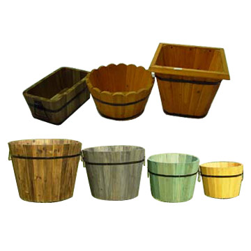  Wooden Pail