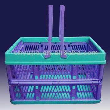  Folding Plastic Shopping Basket (Plastique rabattable Panier d`achat)