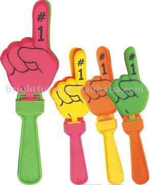  7.25" Plastic Sports Ball Clappers (7.25 "Пластиковые спортивные бальные Clappers)