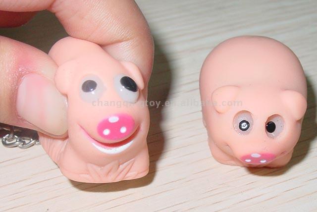  Pop Eyes Pig Key Chain (Eyes Pop Pig Key Chain)