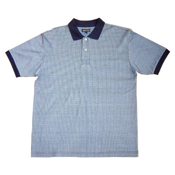  Men`s Double Sided Jacquard Polo Shirt (HT-P002) ( Men`s Double Sided Jacquard Polo Shirt (HT-P002))