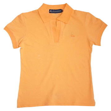  Women`s Pique Polo Shirt (HT-P003) ( Women`s Pique Polo Shirt (HT-P003))