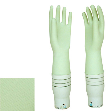  Flocklined Household Gloves (Apple Green) (Flocké ménage Gants (pomme verte))