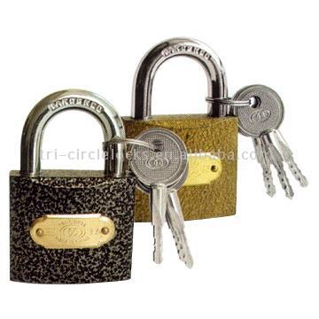  Colored Iron Padlock with Cross Keys (Colored Fer cadenas avec Cross Keys)